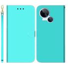 For Tecno Spark 10 5G Imitated Mirror Surface Leather Phone Case(Mint Green) - 1