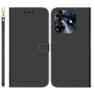 For Tecno Spark 10 Pro Imitated Mirror Surface Leather Phone Case(Black) - 1
