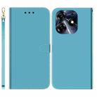 For Tecno Spark 10 Pro Imitated Mirror Surface Leather Phone Case(Blue) - 1