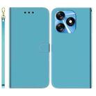 For Tecno Spark 10 / Spark 10C Imitated Mirror Surface Leather Phone Case(Blue) - 1