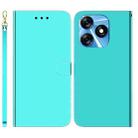 For Tecno Spark 10 / Spark 10C Imitated Mirror Surface Leather Phone Case(Mint Green) - 1