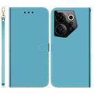 For Tecno Camon 20 Premier 5G Imitated Mirror Surface Leather Phone Case(Blue) - 1