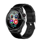 TK22 1.39 inch IP67 Waterproof Leather Band Smart Watch Supports ECG / Non-invasive Blood Sugar(Black) - 1