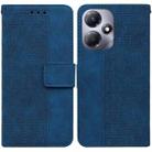 For Infinix Hot 30 Play Geometric Embossed Leather Phone Case(Blue) - 1