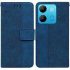 For Infinix Smart 7 African Geometric Embossed Leather Phone Case(Blue) - 1