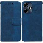 For Infinix Hot 30 Geometric Embossed Leather Phone Case(Blue) - 1