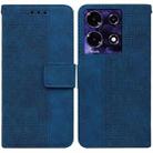 For Infinix Note 30i Geometric Embossed Leather Phone Case(Blue) - 1