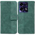 For Infinix Note 30i Geometric Embossed Leather Phone Case(Green) - 1
