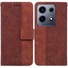 For Infinix Note 30 VIP Geometric Embossed Leather Phone Case(Brown) - 1