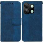 For Infinix Smart 7 HD Geometric Embossed Leather Phone Case(Blue) - 1