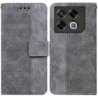For Infinix GT 20 Pro Geometric Embossed Leather Phone Case(Grey) - 1