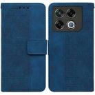 For Infinix GT 20 Pro Geometric Embossed Leather Phone Case(Blue) - 1