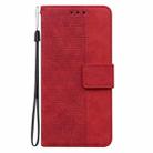 For Infinix GT 20 Pro Geometric Embossed Leather Phone Case(Red) - 3