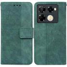 For Infinix Note 40 Pro 5G / 40 Pro 4G Geometric Embossed Leather Phone Case(Green) - 1