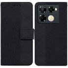 For Infinix Note 40 Pro 5G / 40 Pro 4G Geometric Embossed Leather Phone Case(Black) - 1