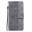 For Infinix Note 40 Pro+ Geometric Embossed Leather Phone Case(Grey) - 3