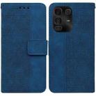 For Infinix Note 50 Pro+ Geometric Embossed Leather Phone Case(Blue) - 1