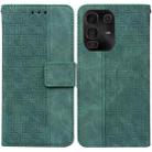 For Infinix Note 50 Pro+ Geometric Embossed Leather Phone Case(Green) - 1