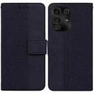 For Infinix Note 50 Pro+ Geometric Embossed Leather Phone Case(Black) - 1