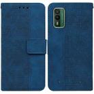 For Nokia XR21 Geometric Embossed Leather Phone Case(Blue) - 1