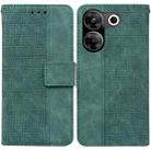 For Tecno Camon 20 Pro 5G Geometric Embossed Leather Phone Case(Green) - 1