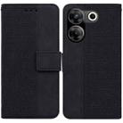 For Tecno Camon 20 Pro 5G Geometric Embossed Leather Phone Case(Black) - 1