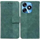 For Tecno Spark 10 / Spark 10C Geometric Embossed Leather Phone Case(Green) - 1