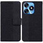 For Tecno Spark 10 / Spark 10C Geometric Embossed Leather Phone Case(Black) - 1