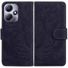 For Infinix Hot 30 Play Tiger Embossing Pattern Flip Leather Phone Case(Black) - 1