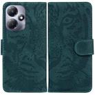 For Infinix Hot 30 Play Tiger Embossing Pattern Flip Leather Phone Case(Green) - 1