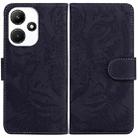For Infinix Hot 30i Tiger Embossing Pattern Flip Leather Phone Case(Black) - 1