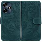 For Infinix Hot 30 Tiger Embossing Pattern Flip Leather Phone Case(Green) - 1