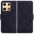 For Infinix Note 30 Pro Tiger Embossing Pattern Flip Leather Phone Case(Black) - 1