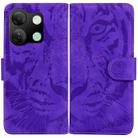 For Infinix Smart 7 HD Tiger Embossing Pattern Flip Leather Phone Case(Purple) - 1