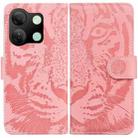 For Infinix Smart 7 HD Tiger Embossing Pattern Flip Leather Phone Case(Pink) - 1