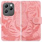 For Infinix Hot 40 / 40 Pro Tiger Embossing Pattern Flip Leather Phone Case(Pink) - 1
