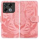 For Infinix GT 20 Pro Tiger Embossing Pattern Flip Leather Phone Case(Pink) - 1