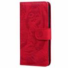 For Infinix Note 40 Pro 4G / 5G Tiger Embossing Pattern Flip Leather Phone Case(Red) - 3