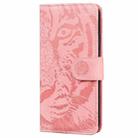 For Infinix Note 40 Pro 4G / 5G Tiger Embossing Pattern Flip Leather Phone Case(Pink) - 3