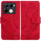 For Infinix Note 40 Pro+ Tiger Embossing Pattern Flip Leather Phone Case(Red) - 1