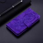 For Infinix Note 40 4G Tiger Embossing Pattern Flip Leather Phone Case(Purple) - 2