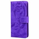 For Infinix Note 40 4G Tiger Embossing Pattern Flip Leather Phone Case(Purple) - 3