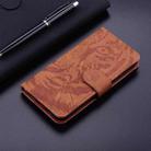 For Infinix Note 40 4G Tiger Embossing Pattern Flip Leather Phone Case(Brown) - 2