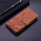 For Infinix Hot 50 5G Tiger Embossing Pattern Flip Leather Phone Case(Brown) - 2