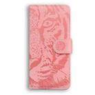 For Infinix Hot 50 5G Tiger Embossing Pattern Flip Leather Phone Case(Pink) - 3