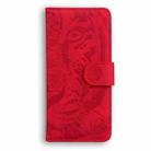 For Infinix Note 40 5G Tiger Embossing Pattern Flip Leather Phone Case(Red) - 3