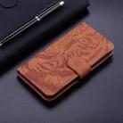 For Infinix Note 40 5G Tiger Embossing Pattern Flip Leather Phone Case(Brown) - 2