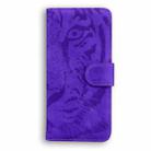 For Infinix Hot 50i / Smart 9 Tiger Embossing Pattern Flip Leather Phone Case(Purple) - 3