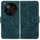 For Infinix Zero 40 4G / 5G Tiger Embossing Pattern Flip Leather Phone Case(Green) - 1