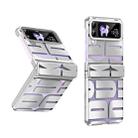 For Samsung Galaxy Z Flip4 5G Integrated Electroplating Folding Phone Case with Hinge(Silver) - 1